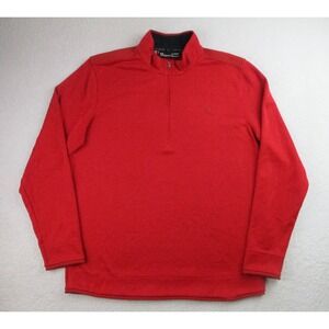 Under‎ Armour Sweater Mens XL Loose Red Long Sleeve ¼  Zip Coldgear Golf Outdoor